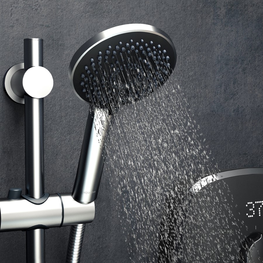GRADE A1 - Aqualisa eMOTION 10.5kW Grey Electric Shower