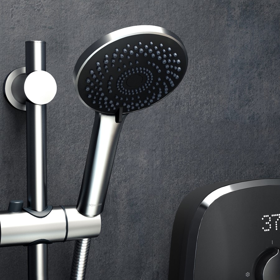 GRADE A1 - Aqualisa eMOTION 10.5kW Grey Electric Shower