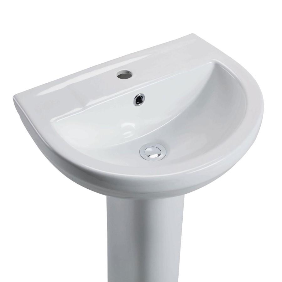 Arc Pedestal Sink - 1 Tap Hole