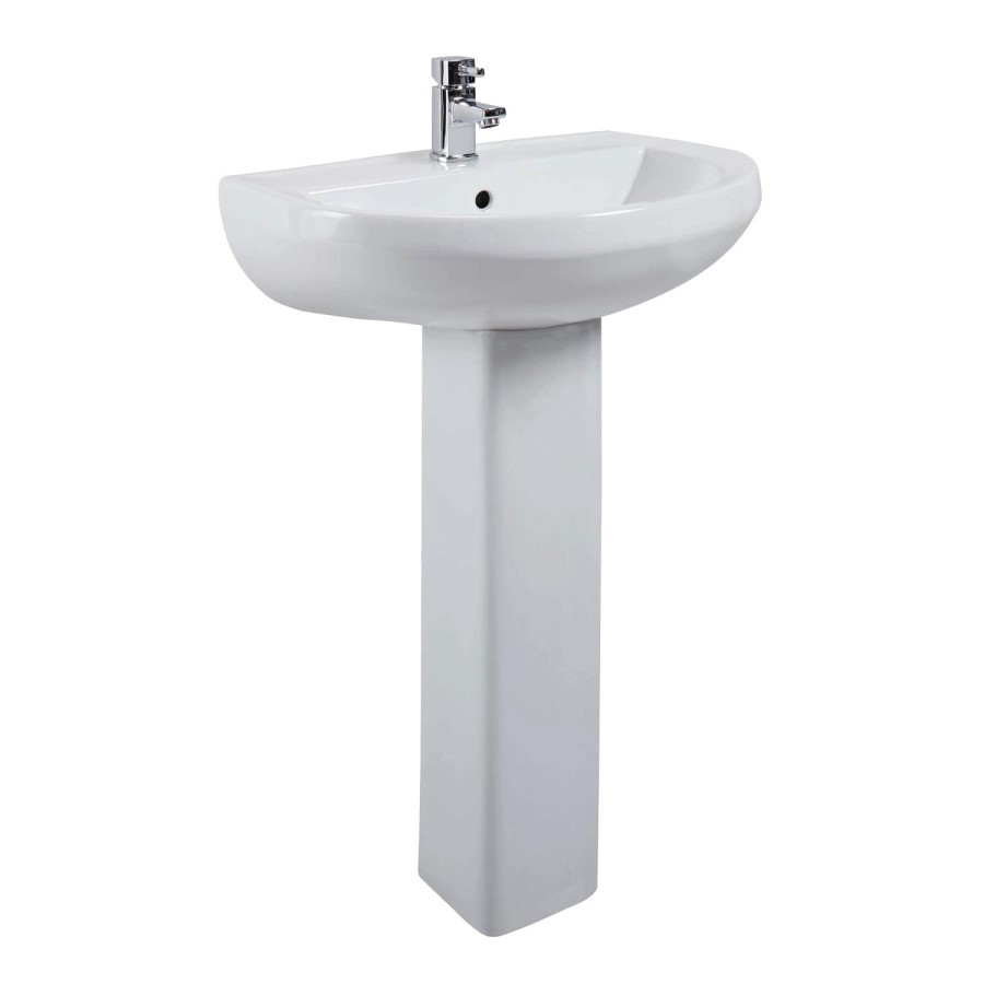Arc Pedestal Sink - 1 Tap Hole