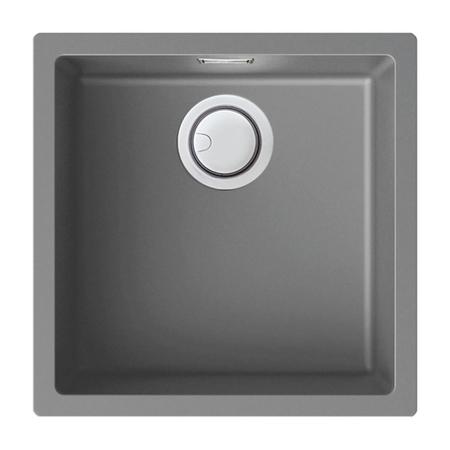 Single Bowl Light Grey Granite Kitchen Sink - Reginox Multa