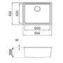 Single Bowl Light Grey Granite Kitchen Sink - Reginox Multa