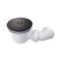90mm Matt Black Shower Tray Waste