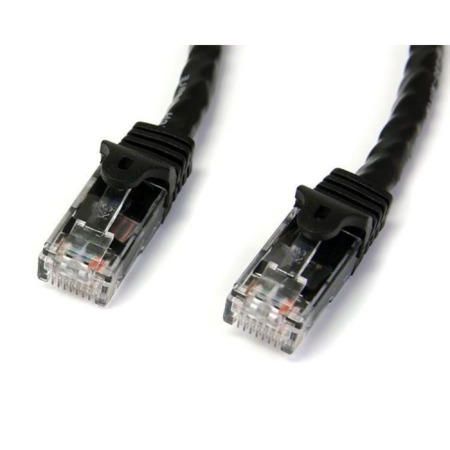 StarTech.com 2m Black Gigabit Snagless RJ45 UTP Cat6 Patch Cable - 2 m Patch Cord