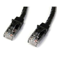 StarTech.com 50 ft Black Gigabit Snagless RJ45 UTP Cat6 Patch Cable - 50ft Patch Cord