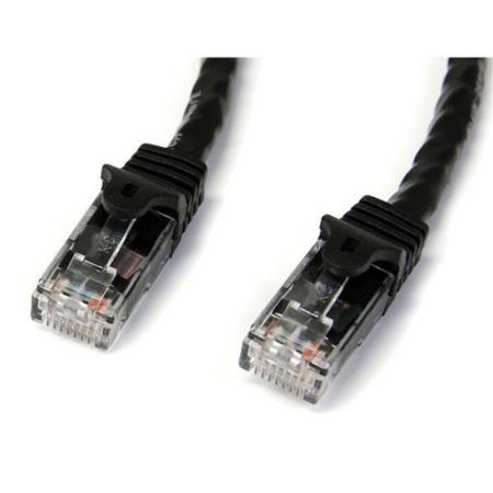 StarTech.com 50 ft Black Gigabit Snagless RJ45 UTP Cat6 Patch Cable - 50ft Patch Cord