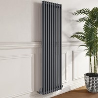 Anthracite Vertical 2 Column Traditional Radiator 1600 x 470mm - Nambi Anthracite Vertical 2 Column Traditional Radiator 1600 x 470mm - Nambi