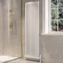 White Vertical 2 Column Traditional Radiator 1600 x 470mm - Nambi