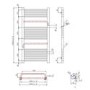 Brass Towel Radiator 1000 x 500mm - Nazco