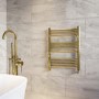 Brass Towel Radiator 650 x 600mm - Nazco