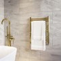 Brass Towel Radiator 650 x 600mm - Nazco