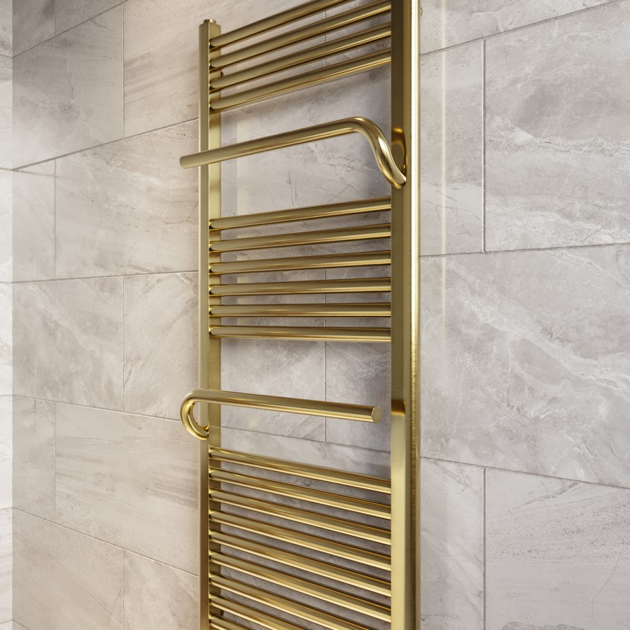 Brass Towel Radiator 1200 x 500mm - Nazco