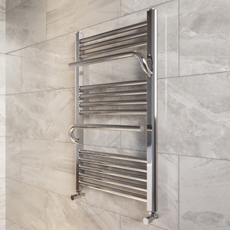 Chrome Towel Radiator 800 x 500mm - Nazco