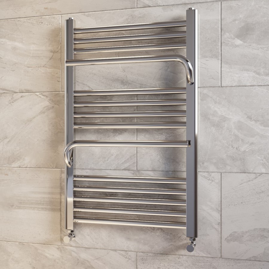 Chrome Towel Radiator 800 x 500mm - Nazco