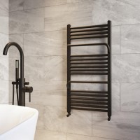 Black Towel Radiator 1000 x 500mm - Nazco