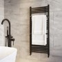 Black Towel Radiator 1200 x 500mm - Nazco