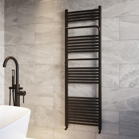 Black Towel Radiator 1600 x 500mm - Nazco - Better Bathrooms