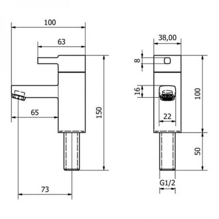 Tusk Pair of Basin Taps