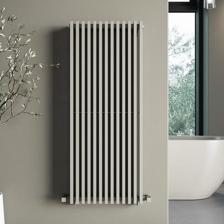 Beige Vertical Double Panel Radiator 1200 x 500mm - Nevada - Better ...