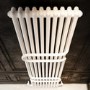 Vertical White Column Radiator with Towel Bars 1800 x 460mm - Nevis