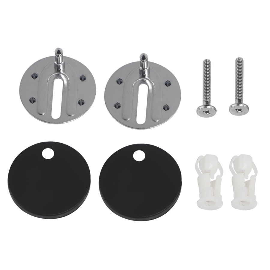 Black Round Wrap Over Soft Close Toilet Seat with Quick Release - Newport