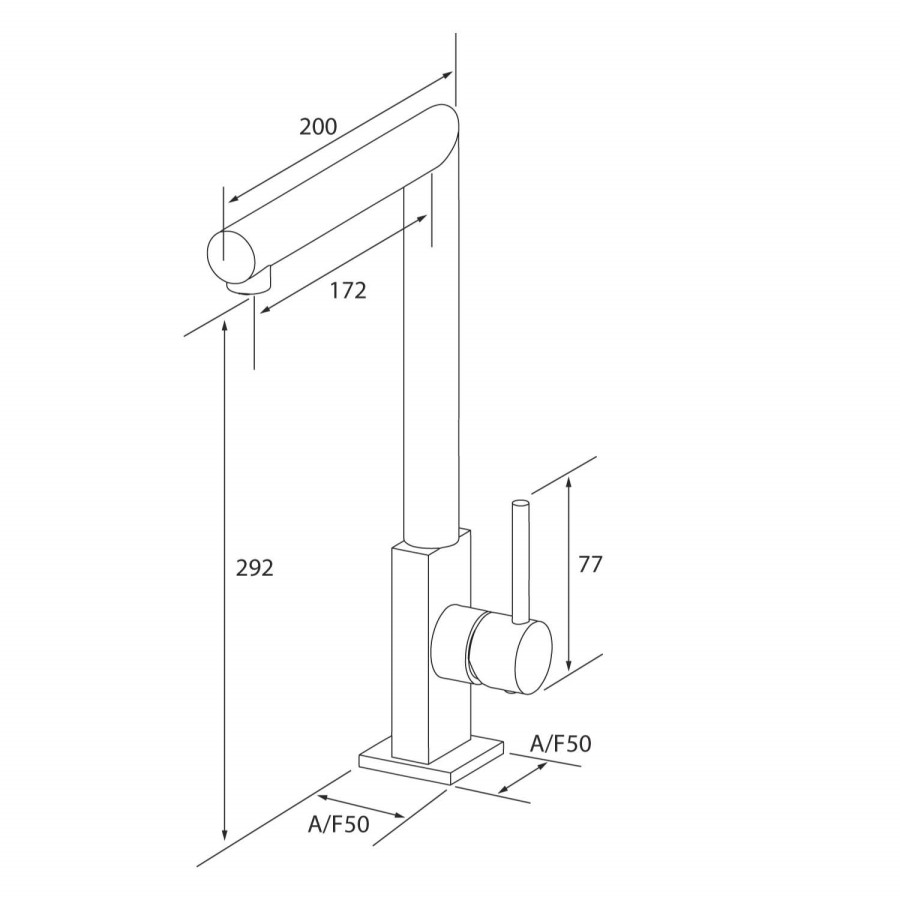 Reginox NIGARA Single Lever Chrome Mixer Tap