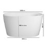 Freestanding Japanese Soaking Deep Bath With Seat 1200 x 630mm - Niki