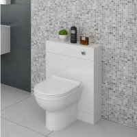 Anya Minimalist White WC Unit 600x200mm