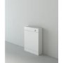 Anya Minimalist White WC Unit 600x200mm