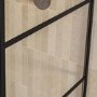 900mm Black Grid Shower Screen for Wet Room & Walk In Shower - Nova