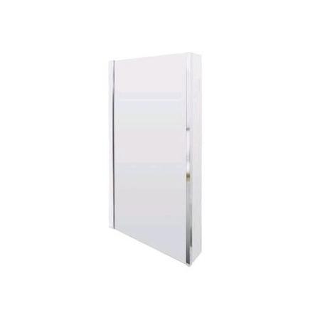 1400 x 808mm L Shape Fixed Bath Screen