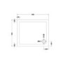 900 x 760mm Low Profile Rectangular Shower Tray  - Purity