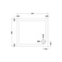 Low Profile Rectangular Shower Tray 900 x 800mm - Purity