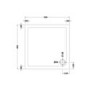 Square Low Profile Shower Tray 900 x 900mm - Purity
