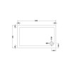 1200 x 700mm Low Profile Rectangular Shower Tray  - Purity&#160;