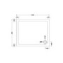 GRADE A1 - Rectangular Low Profile Shower Tray 1100 x 900mm - Purity