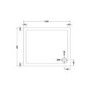 Low Profile Rectangular Shower Tray 1100 x 900mm - Purity