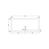 Low Profile Rectangular Shower Tray 1700 x 800mm - Purity