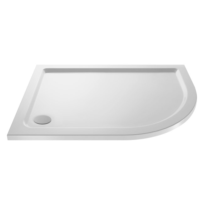 Offset Quadrant Right Hand Low Profile Shower Tray 900 x 760mm - Purity