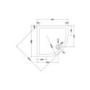 Low Profile Quadrant Shower Tray 800 x 800mm - Purity