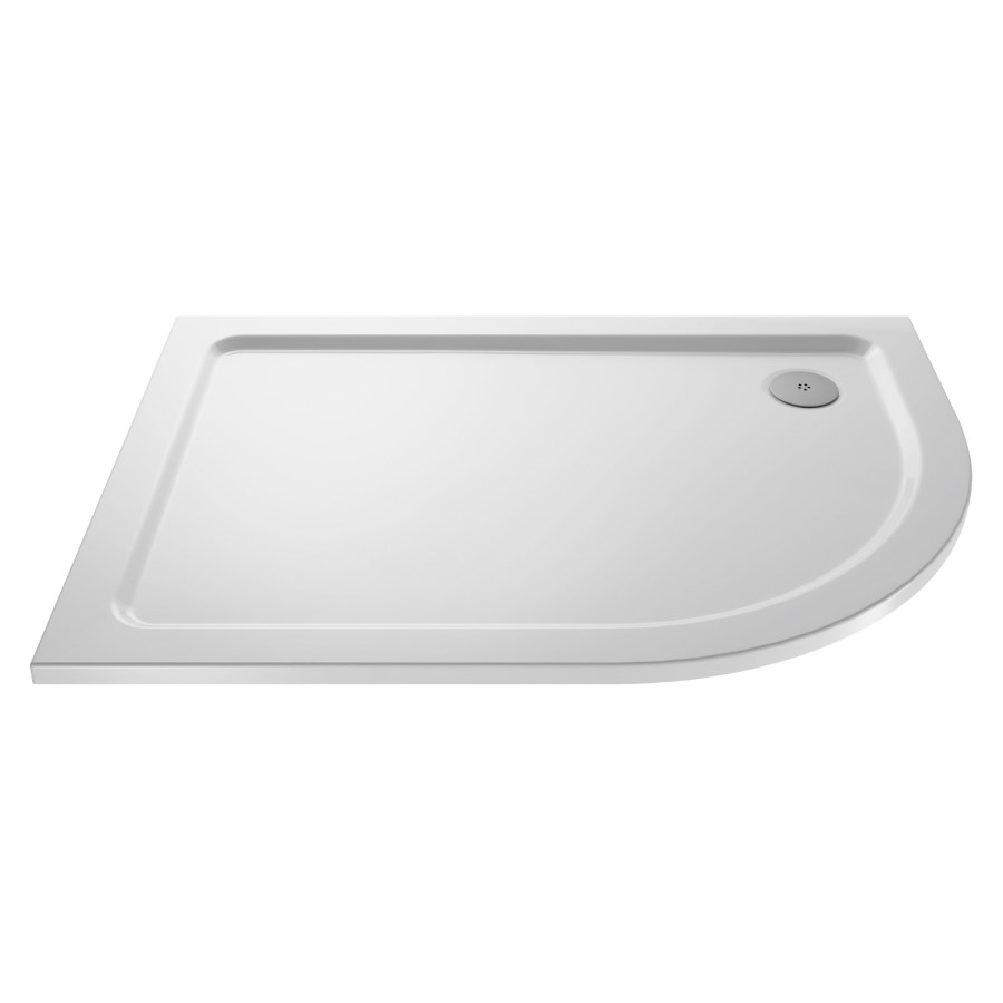 1000x900mm Low Profile Left Hand Offset Quadrant Shower Tray - Purity