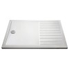 1400x900mm Low Profile Rectangular Walk In Shower Tray with Drying Area - Purity&#160;