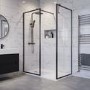 GRADE A2 - 1700x800mm Low Profile Rectangular Walk In Shower Tray with Drying Area - Purity 