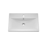 GRADE A1 - Premier - 600mm Mid Edged Inset Basin