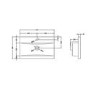 GRADE A1 - Premier - 600mm Mid Edged Inset Basin