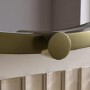 Round Brass Heated Bathroom Mirror with Lights 800mm - Nyx