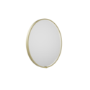 Round Brass Heated Bathroom Mirror with Lights 800mm - Nyx