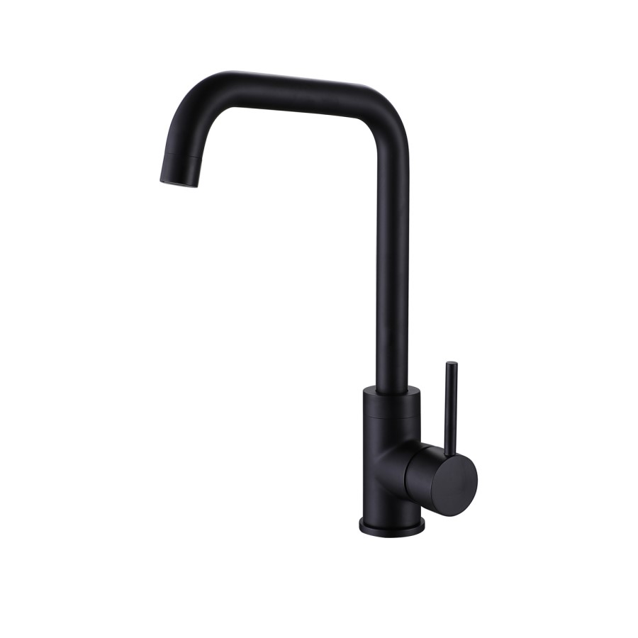 Reginox Black Single Lever Mono Kitchen Mixer Tap - Obion B