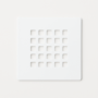 1000x900mm Rectangular Shower Tray with Grate - White Stone Resin Slate Effect - Sileti