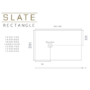 ALMOST PERFECT - 1400x800mm Stone Resin White Slate Effect Rectangular Shower Tray with Grate - Sileti